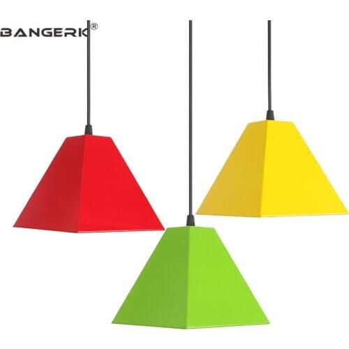 Loft Decor Macarons LED Pendant Lamp Color Iron Nordic Modern Hanging Light Dining Room Bar Lights Home Lighting Luminaire