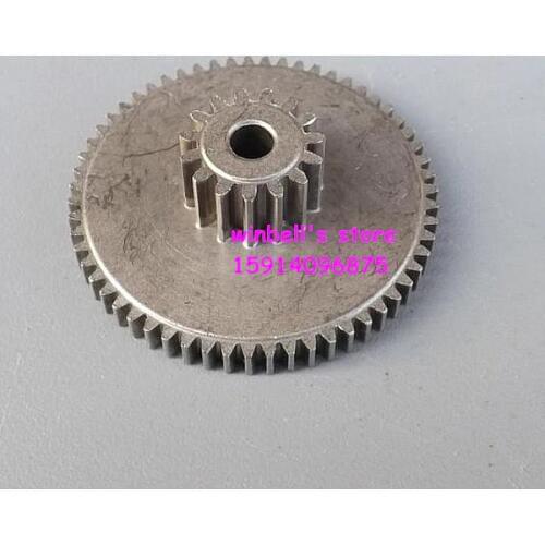Metal gears 15teeth 0.8modulus+59teeth 0.6modulus for diameter 4mm shaft double gears reduction/vairable gears