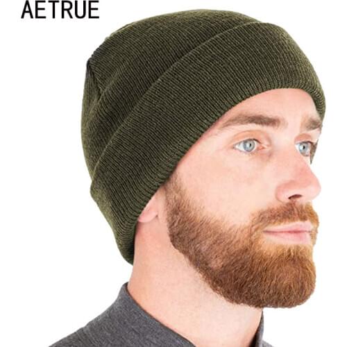 Solid Knitted Hat Winter Hats For Men Skullies Beanies Men Women Cap Autumn Beanie Hat Gorro Warm Skull Bonnet Mens Winter Cap