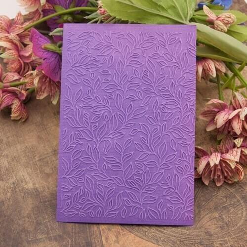 Plastic Embossing Folder Template DIY Scrapbook Photo Album Card Craft Tree Leaves Dropshipping