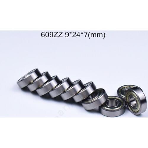 609ZZ bearing 9*24*7(mm) 10pieces ABEC-5 bearings metal Sealed Bearing 609 609Z 609ZZchrome steel bearing