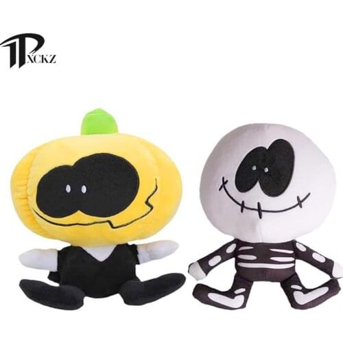 Friday Night Funkin Plush Toy Dollhouse Spooky Month Skid And Pump Soft Stuffed Doll For Doll House Decoration 20cm