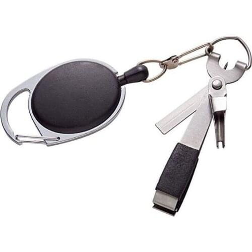 Fly Fishing Nipper Hook Sharpener Retractor Underwater Saltwater Fish Knot tying Sea Clip Accessories