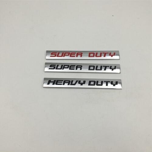 Superduty Heavyduty Emblem Logo Sign Trim Rear Trunk Decal For Ford Super Duty For Dodge Heavy Duty