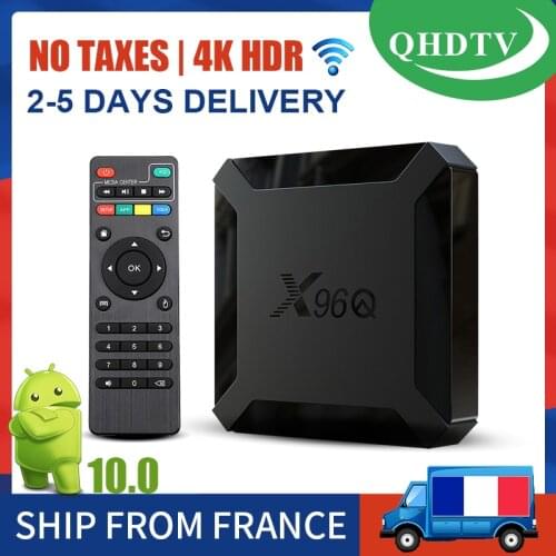 X96Q QHDTV TV Box Android 10 4K IPTV Box Ship from France Allwinner H313 1G 8G 2G 16G X96 Q QHDTV Smart IP TV Set Top Box