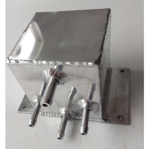 2.5L UNIVERSAL ALUMINUM RADIATOR COOLANT OVERFLOW TANK + PRESSURE CAP 2.5 LTR