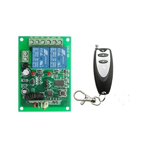 DC12V 24V 2CH RF Wireless Remote Control System teleswitch Transmitter and receiver universal gate remote control radio receiver