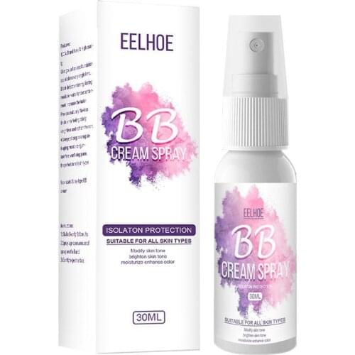 Moisturizing BB Cream Concealer Makeup Portable Long Wear Waterproof Brighten Foundation Whitening Spray Face Cosmetics