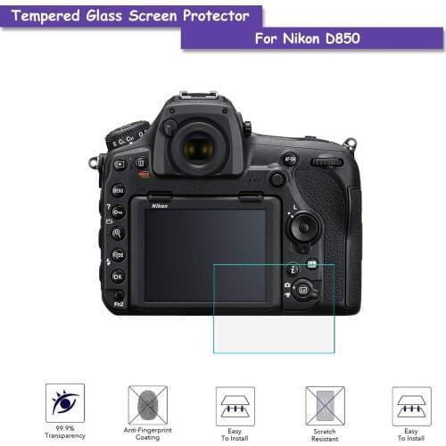 9H Tempered Glass LCD Screen Protector Shield Film for Nikon D850 Camera Accessories