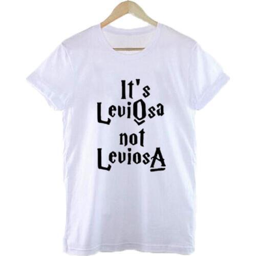 Tee Shirt Femme Its Leviosa Not Leviosa Magic Tumblr Fashion Funny T-shirt Women Harajuku Punk Tops