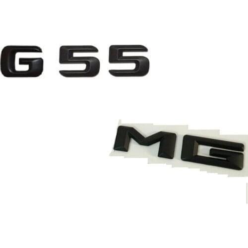 Black Number Letters G 55 for ////AMG Trunk Badge Emblems Badges for Benz G55