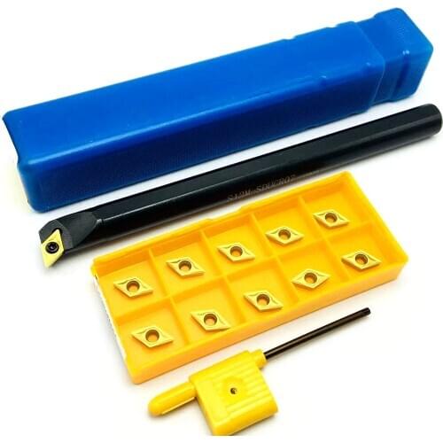 10 DCMT070204 turning inserts S08K-SDUCR07 S10K-SDUCR07 S12M-SDUCR07 S14N-SDUCR07 Internal turning tool holder stainless steel