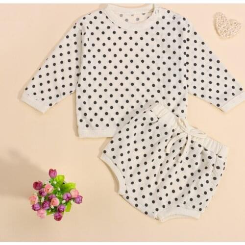 Children Baby Girl Casual 2pcs Autumn Clothes Long Sleeve Pullovers and Short Pants Toddler Kids Cotton Home Wear