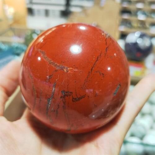 4-8cm 100% Natural red jasper crystal quartz crystal sphere ball healing