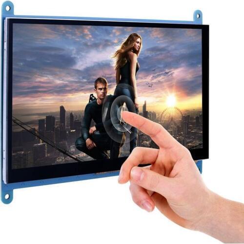7 Inch Capacitive Touch Screen TFT LCD Display HDMI Module 800x480 for Raspberry Pi 3 2 Model B and RPi 1 B+ A BB Black PC Var