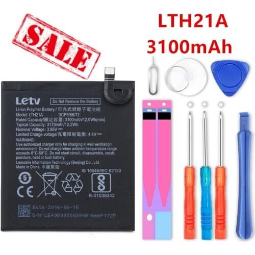 3100mAh LTH21A Battery For LeEco Letv Le Phone Le MAX 2/5.7inch/X820 X821 Le MAX2 Battery LeMax2 X822 X829 Battery Free tools