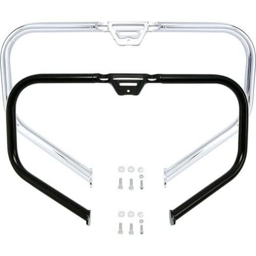 Motorcycle Engine Crash Guard Bar For Harley Softail Softail Fat Boy FLFB 2018-2020 matte black/chrome