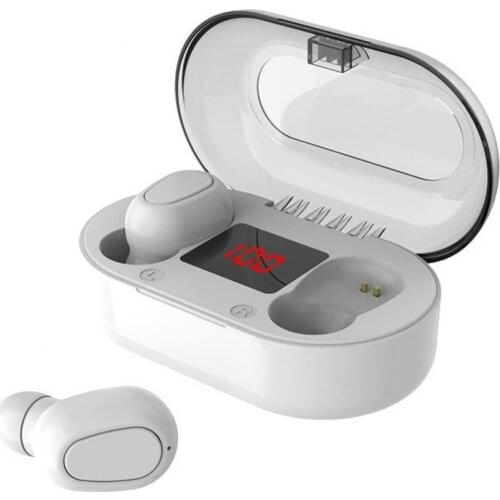 L22 TWS Wireless Bluetooth Headphone Sport Earbuds LED Digital Display Music Headset For Oppo Huawei Iphone Xiaomi Mini Earphone