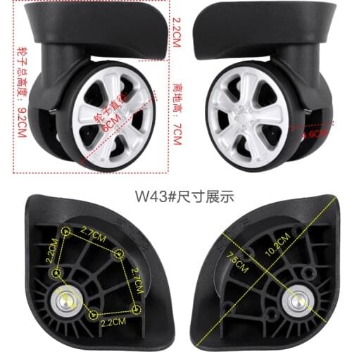 W043 Luggage suitcase box universal wheel accessories password travel luggage accessories repair trolley case wheel maintain