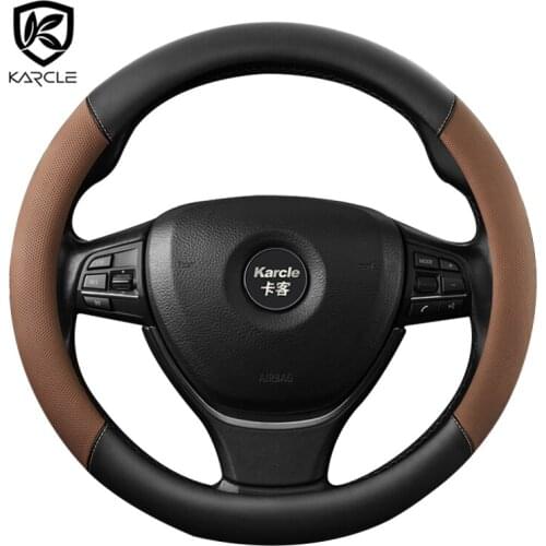 Car Steering Wheel Cover PU Leather Steering Wheel Protector Covers Car Covers In Salon For Kia Sorento I II III Sorento PRIME