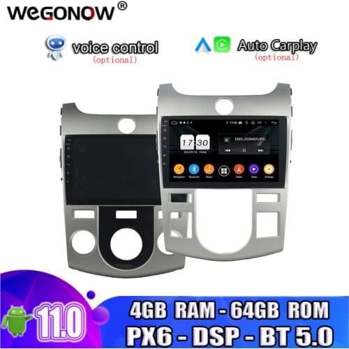 DSP IPS TDA7851 Android 10.0 For kia CERATO FORTE 2008-2012 4GB +64GB Bluetooth 5.0 Wifi GPS Map Car DVD Player RDS Radio