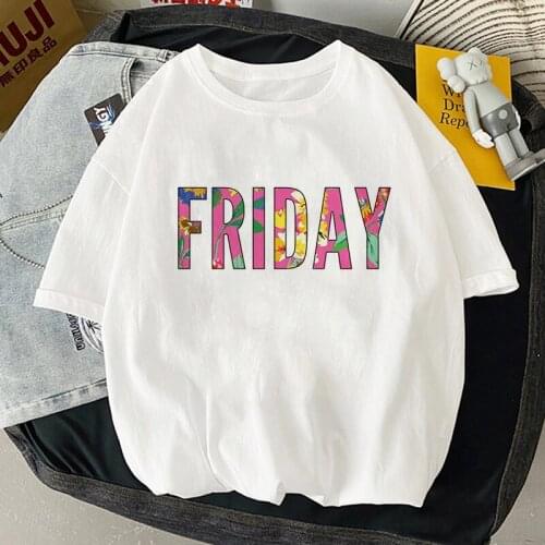 Funny Color Letter Printing T-shirt Harajuku Ulzzang T Shirts Female Summer Short Sleeve Top Girl Graphic Tee Streetwear Clothes