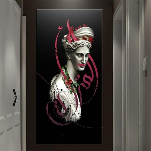 Renaissance David Figure Sculpture Canvas Painting Europe Poster Prints Wall Art Abstract Pictures Living Room Office Home Decor