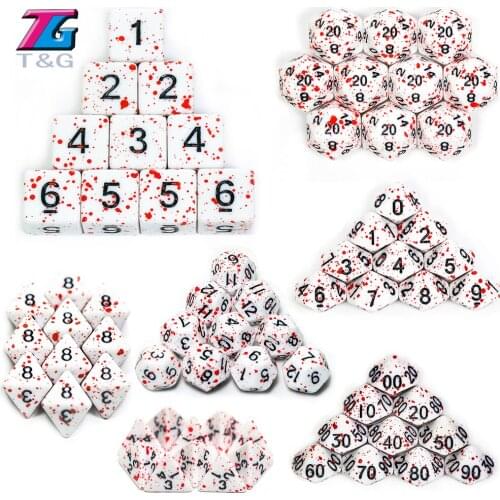 DND RPG 10Pcs/Set Polyhedral D4-D20 Multi Sides Craft Opaque Digital Dice Set Funny Boardgame Accessories