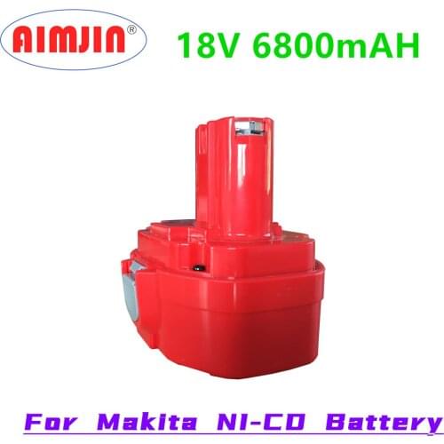 Upgrade for Makita 1820 18V 6800mAH NI-CD NI-MH Battery Cordless Electric Drills 1822 1823 1833 1834 1835 1835F 192827-3 192829