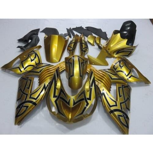Fairing for Kawasaki Zx14r 2006 - 2011 Gold Black Fairings for Kawasaki Zx14r 2011 Fairings ZZR 1400 2010