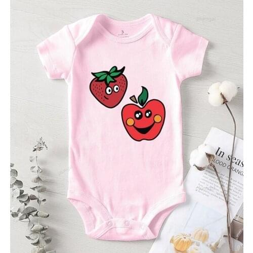 Autumn Jumpsuit for Babies Newborn Baby Fall Clothes Winter Apple Print Onesie Romper Toddler Girls Costume Kids Outfits
