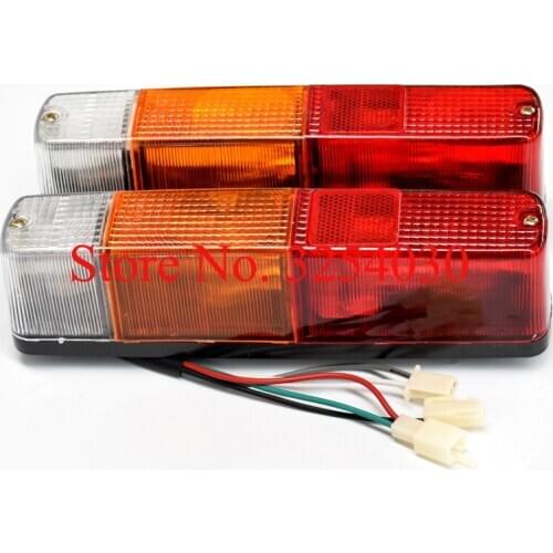 Supply Domestic Yellow/Red/White 5 Wires 12V Rectangle Tail Light Taillight HX-056 235*45*60mm for Tailift Forklifts