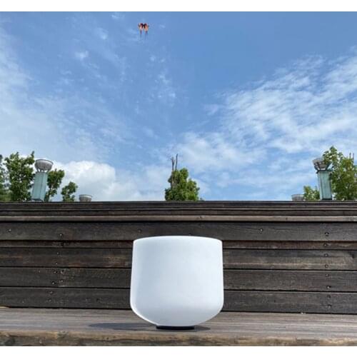 432hz 10" chakra Frosted Quartz Crystal Singing Bowls For healing