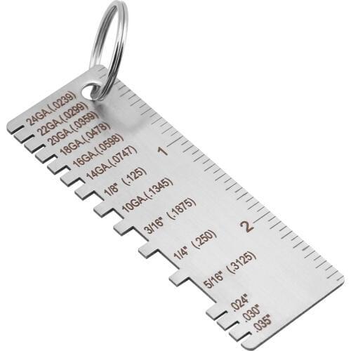 Stainless Steel Wire/Metal Shee Thickness Measuring Tool Soldering Wire Gauge Measurement Metal Sheet Thickness Gauge