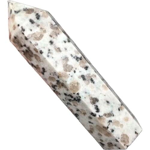 Natural Kiwi jasper Quartz Obelisk Crystal Point Wand Reiki Healing