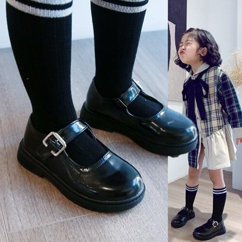 Girls' Single Shoes 2021 Spring New Korean Childrens Shoes Fashion Wild Girls Princess Shoes Little Girl Casual British Style