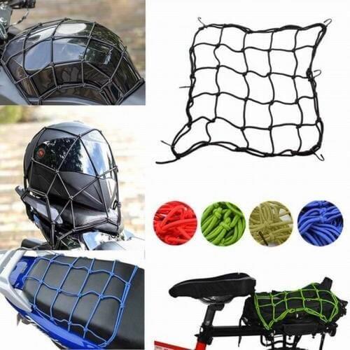 Adjustable 30 X 30cm Scooter Bag Luggage Cargo Mesh Straps Mesh Net Hooks motorcycle helmets Net rope fixing belt
