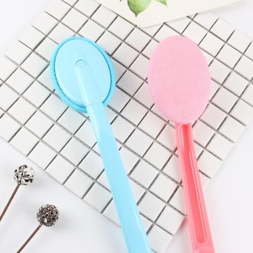 New 2019 Hot Selling Shower Detergent Lotion Applicator Sponge Bath Back Brush Long Handle Body Wash Skin Brush Drop Shipping