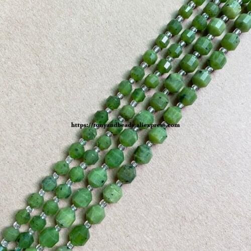 2lots more 10% off ! Semi-precious Stone American Football Faceted AA Quality Canada Jade 7" Round Loose Beads 6 8 10 mm