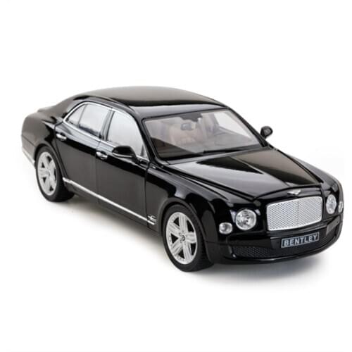 1:18 Starlight Bentley Moushan Alloy Static Car Model 6 Places Can Open Collection Gifts To Watch Childrens Toys Black