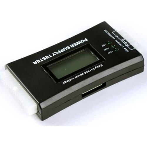 Power Supply Tester Digital LCD Display PC Computer 20/24 Pin Checker Power Measuring Diagnostic Tester Tools
