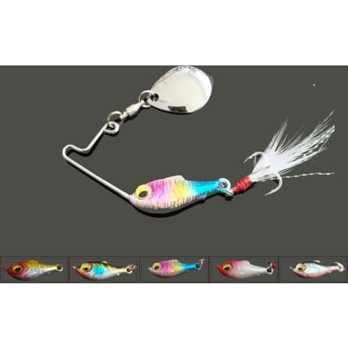 Spinner Spoon Metal Fishing Lure 10g 15g 20g Sequins Crankbait Spoon Artificial Baits Wobbler Rotating Bait with Treble Hooks