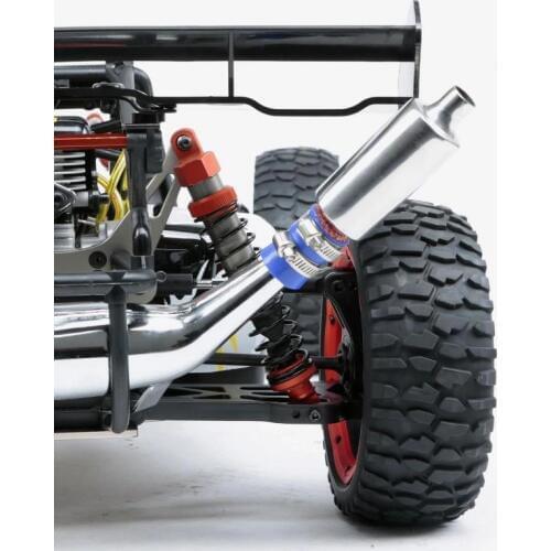 Exhaust Tuned Pipe Muffler Silencer for 1/5 HPI KM Rovan Baja 5B 5T 5SC 5SS Rc Boat Parts