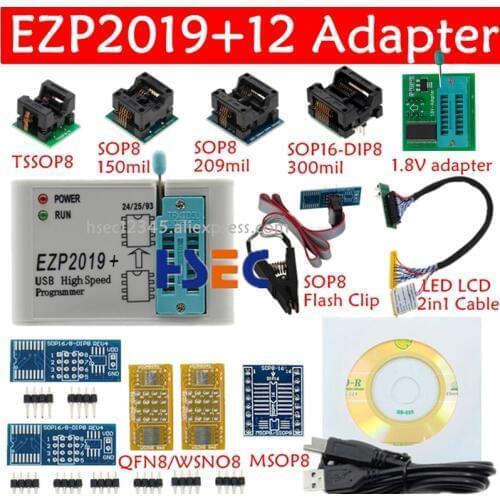 Factory Price! Newest Version EZP2019 High-speed USB SPI Programmer EEPROM better than CH341A EZPO2010 EZP2013 minipro adapter