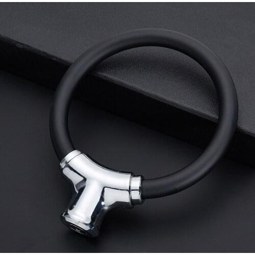 1pcs The New Bicycle Lock Anti-theft Steel Cable Ring Lock for Mountain Road Bikes Round Portable Mini Lock Riding Equipment