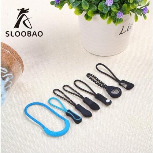 1000pcs/pack Zipper Pulls Cord Rope Ends Lock Zip Clip Buckle Black For Backpack/Clothing Accessories