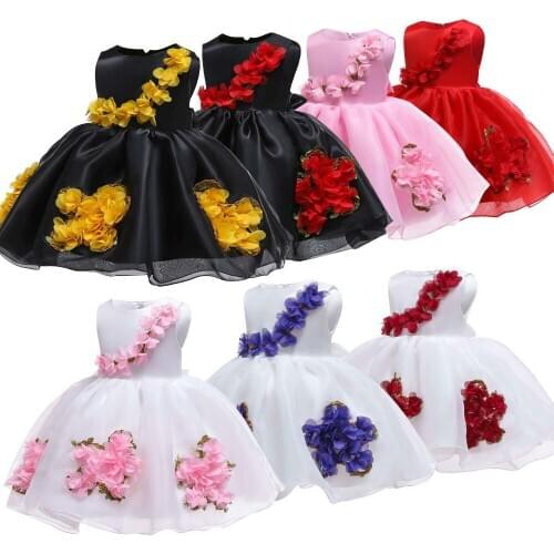 2020 new fashion childrens clothing Korean baby pink princess dress