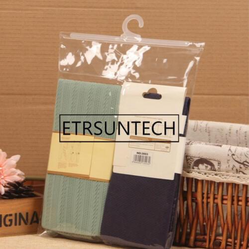 500pcs PVC hooking bag cloth socks vest T-shirts packaging storage bags large pouch store package