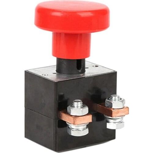 250A Type Emergency Disconnect Switch Stop Switch Start Button Emergency Switch for Forklift Pallet Truck Golf Cart