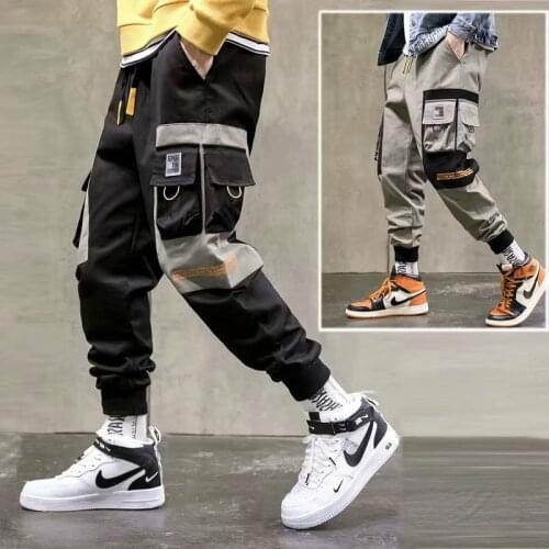Mens Cargo Pants Mens Casual Multi Pockets Military Tactical Pants Men Spring Autumn Harem Pants Slacks Long Trousers Y57